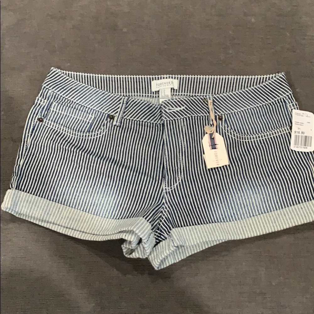 Denim shorts